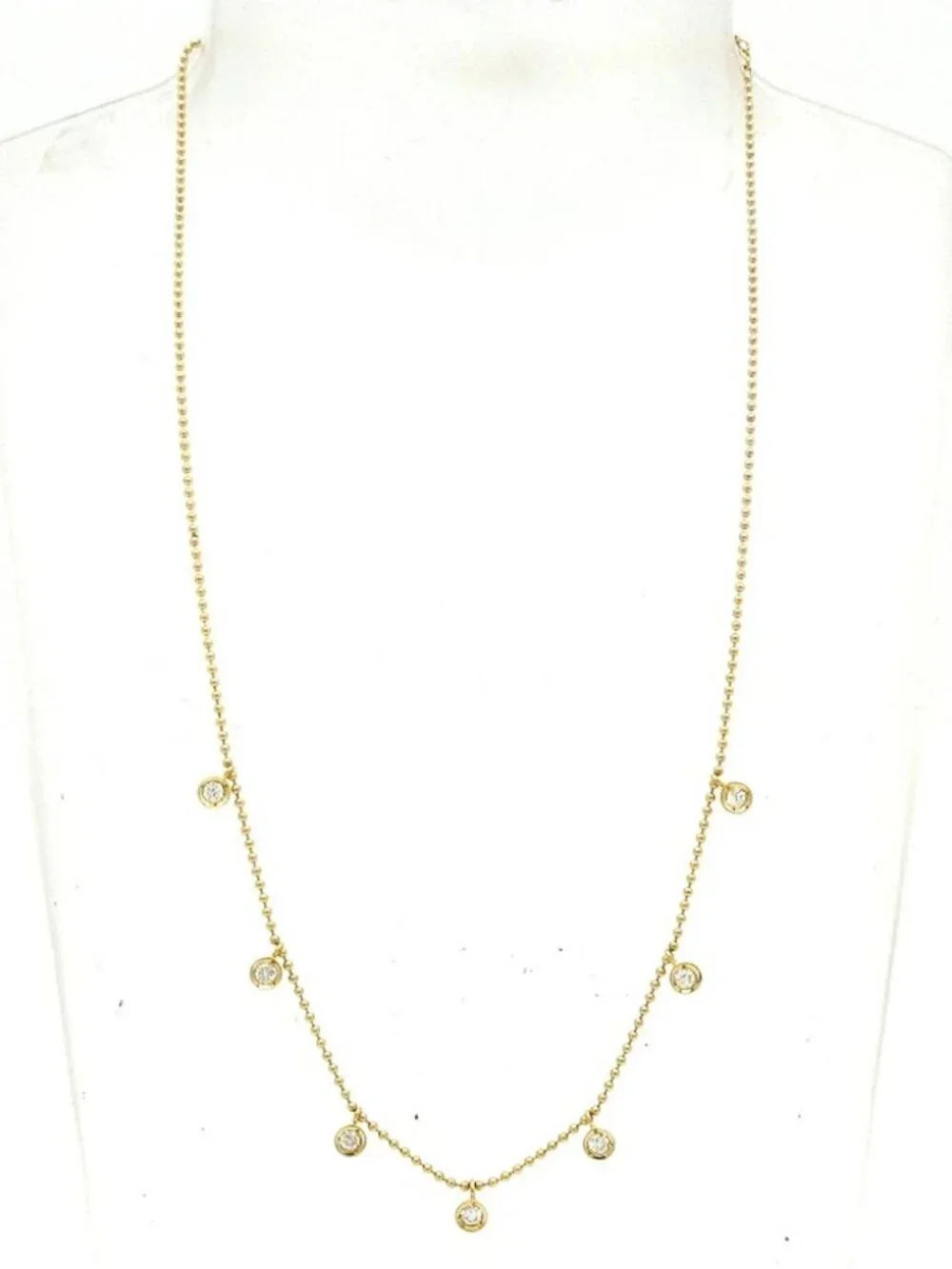La soma 18K Yellow Gold Diamond Necklace